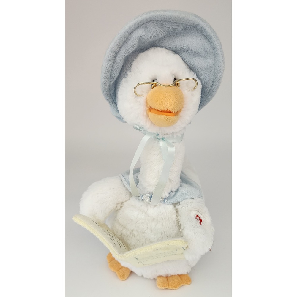 Cuddle Barn Mother Goose Animated Plush Toy 14in Speaks 7 Nursery Rhymes EXC
